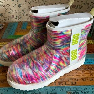 UGG Multicolor Tie-Dye Rain Boot W11